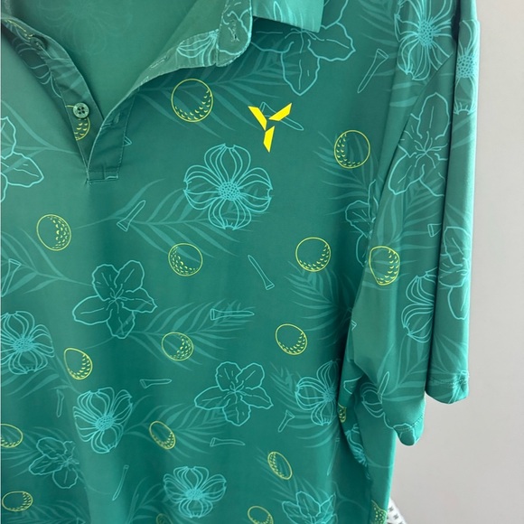 Men’s XXL Yatta Golf Green Golf Polo Shirt - Picture 6 of 9